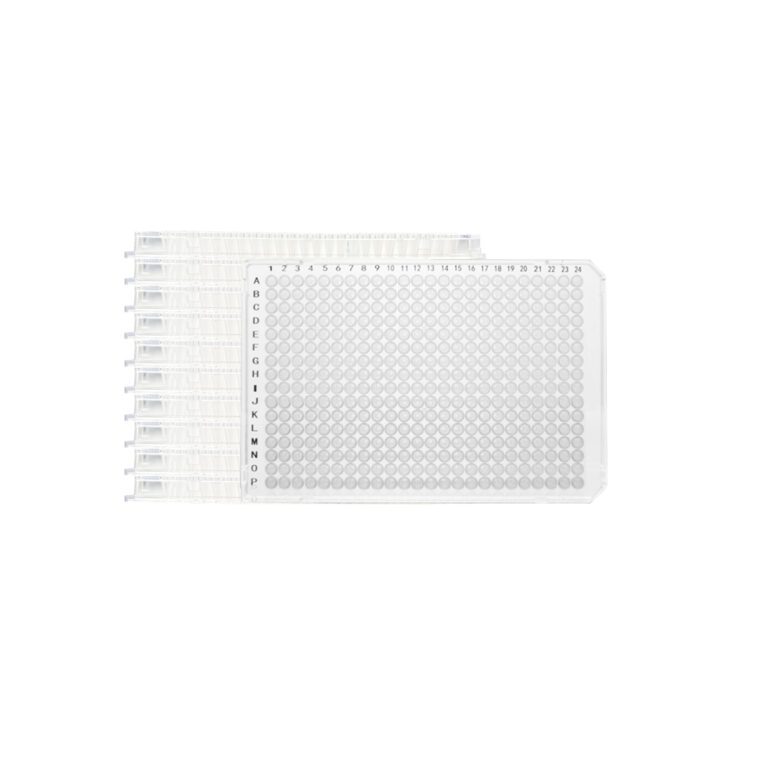 384孔板 全裙边 双切角 白色（40 μl） – 艾科瑞生物